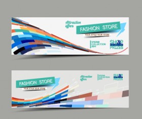 Vector web banners creative design graphics set 05