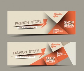 Vector web banners creative design graphics set 07