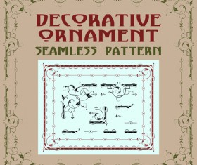 Vintage decorative corners with frames vector