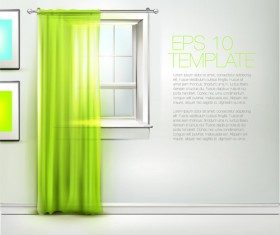 Warm windows design vector art 05