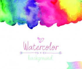 Watercolor elements vector background material 01