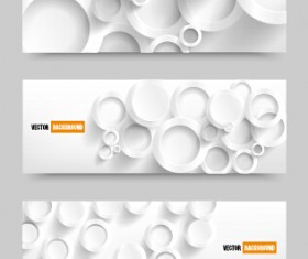 White paper banner vectora material 01