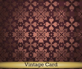 brown floral seamless pattern vector 02