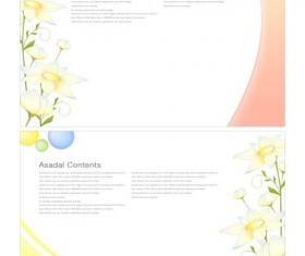 charm spring flower background art vector 04