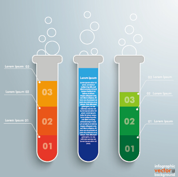 science experiment Infographics vector graphics 02