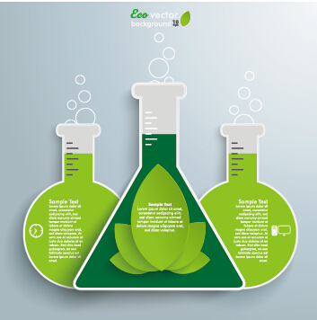 science experiment Infographics vector graphics 03