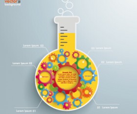 science experiment Infographics vector graphics 05