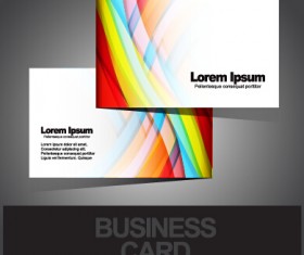 Abstract dynamic lines cards vector material 02