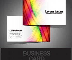 Abstract dynamic lines cards vector material 03