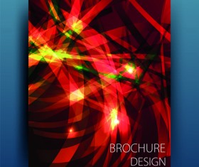 Abstract light rays cover design vector 03