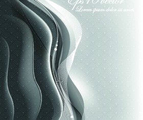 Abstract wave shiny background art vector 03