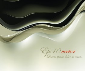 Abstract wave shiny background art vector 04