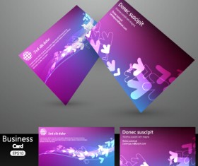 Arrow business cards vector 02