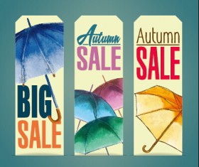 Autumn sale tags design graphics vector 02
