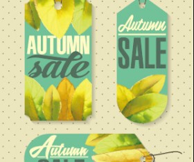 Autumn sale tags design graphics vector 03