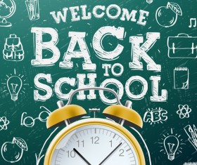 Back to school background graphics vector 03