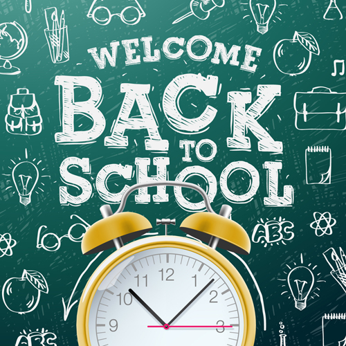 Back to school background graphics vector 03