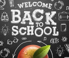 Back to school background graphics vector 04