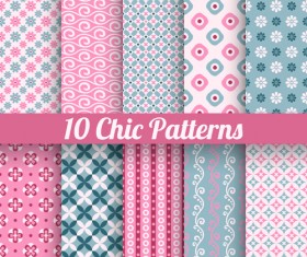 Beautiful decorative pattern seamless vector set 01