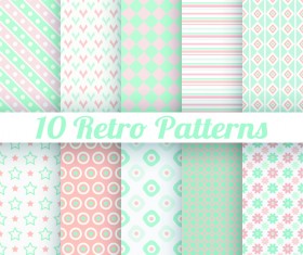 Beautiful decorative pattern seamless vector set 03