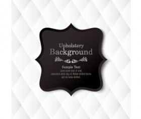 Black label with background vector 01