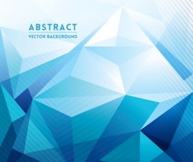 Blue geometric polygons vector background 02 free download