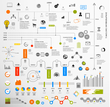 Business Infographic creative design 1964