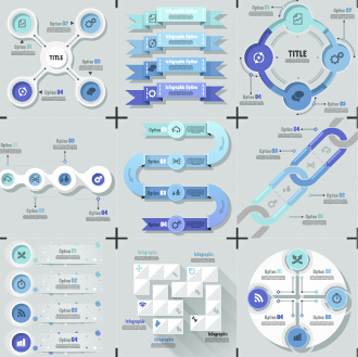 Business Infographic creative design 1977