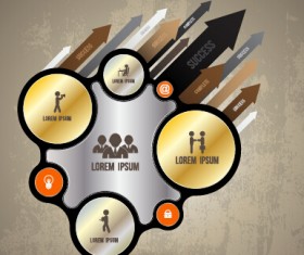 Business Infographic creative design 1980