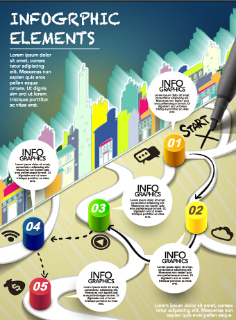 Business Infographic creative design 1983