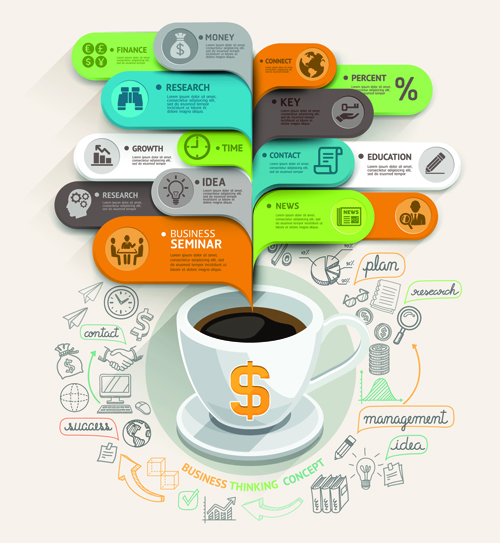 Business Infographic creative design 1988