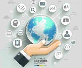 Business Infographic creative design 1990