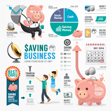 Business Infographic creative design 2041