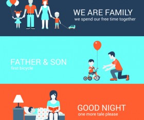 Business banners template material vector 02