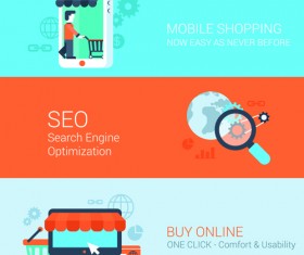 Business banners template material vector 03