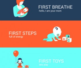 Business banners template material vector 06