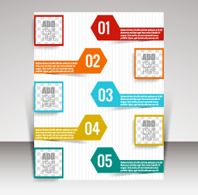 Business brochure vector cover design 01