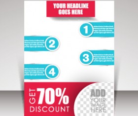 Business brochure vector cover design 03