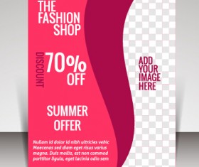 Business brochure vector cover design 04