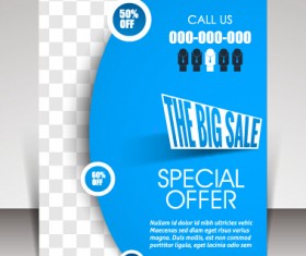 Business brochure vector cover design 05