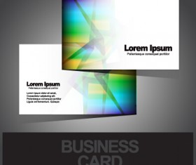 Business cards abstract design vector set 01
