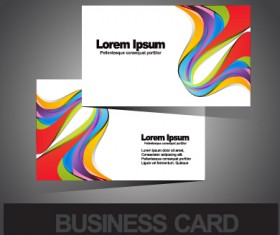 Business cards abstract design vector set 02