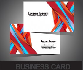 Business cards abstract design vector set 03