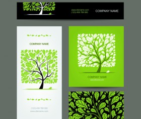 Business cards with banner design vector 02