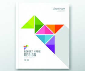 Business cover abstract design vector 01