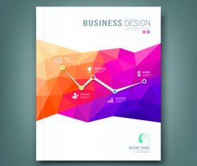 Business cover abstract design vector 02
