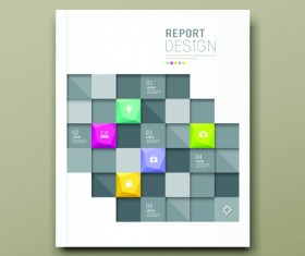 Business cover abstract design vector 04