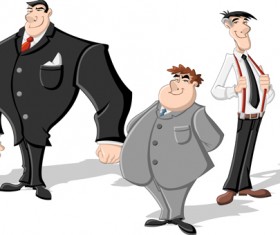 Cartoon heroes vector material