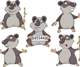 Cartoon koala cute design vector