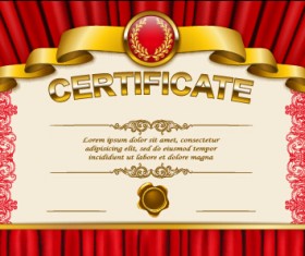 Vector certificate template exquisite vector 01